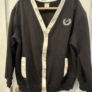 PINK Victoria's Secret Black and White Cardigan